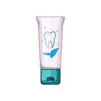 healthy toothpaste cartoon vector illustration