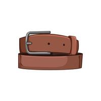 buckle leather belt cartoon vector illustration