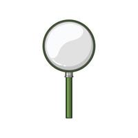 loupe magnifying glass cartoon vector illustration