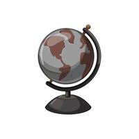 mapa globo dibujos animados vector ilustración