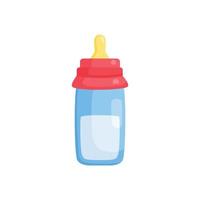 recién nacido alimentación botella dibujos animados vector ilustración