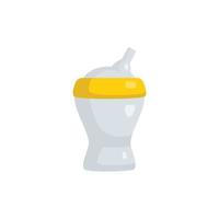 kid feeding bottle cartoon vector illustration