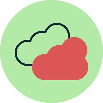icono de vector de nube