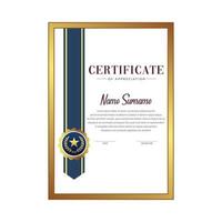 Certificate vector design templates isolated on white background