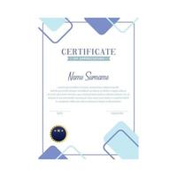 certificado vector diseño plantillas aislado en blanco antecedentes