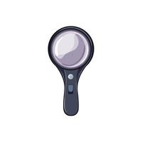 look magnifying glass cartoon vector illustration