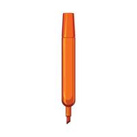 pen highlighter cartoon vector illustration