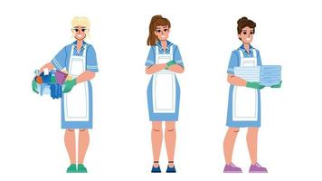 housekeeping woman vector