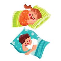 niño dormido pacífico vector