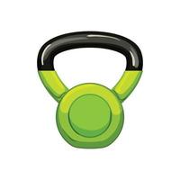 fit fitness kettlebell cartoon vector illustration