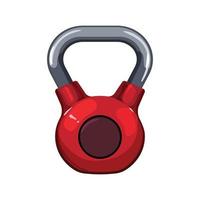 strong fitness kettlebell cartoon vector illustration