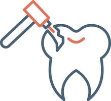 Tooth Drilling Vector Icon