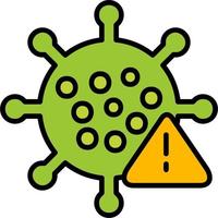 icono de vector de virus