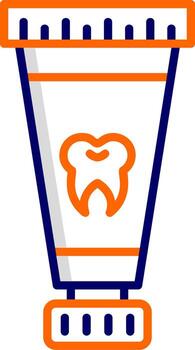 icono de vector de pasta de dientes