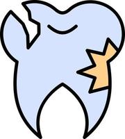 Caries Tooth Vector Icon