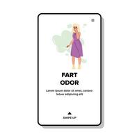 fart odor vector