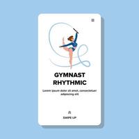 gymnast rhythmic vector