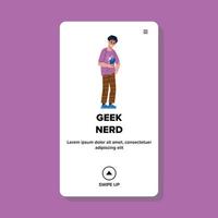 geek nerd vector