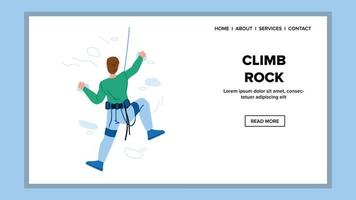 climb rock vector