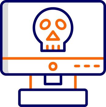 Computer Hacking Vector Icon