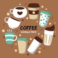 Coffee Doodle Pack vector