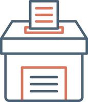 icono de vector de caja de votación