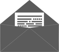 Opened Envelope Icon. Receive mail icon sms line. Text Message Chat icon Speech Bubble With Text Lines. Comment icon Dialog and Conversation symbol. vector