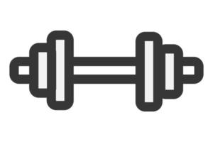 Dumbbell line icon. Bodybuilding fitness icon. Weight black sign and dumbbell gym fitness and sports equipment. Dumbbell line icon set Linear style. vector