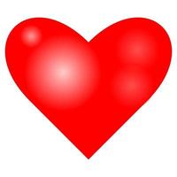 corazón amor icono. rojo corazón forma romántico amor símbolo amor icono. corazón globo para Boda decoración san valentin día y madres día. vector