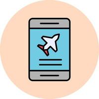 Plane Ticket booking Vector Icon