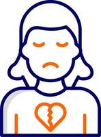 Broken Heart Vector Icon