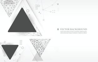 Abstract geometric triangle shape.technology background.white wallpaper.futuristic.polygon pattern. vector