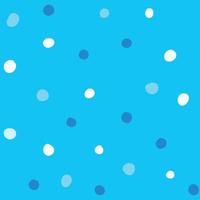 Colorful dots seamless pattern in flat style. Vector illustration isolated on blue background.