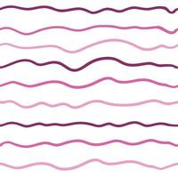 Wave line seamless pattern. Vector illustration isolated on white background.