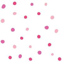 Colorful dots seamless pattern in flat style. Vector illustration isolated on white background.