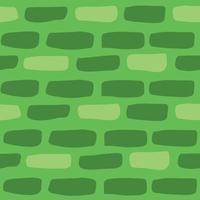 Colorful brick seamless pattern vector. Vector illustration in flat style on green background.