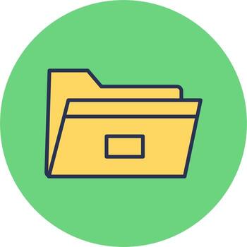icono de vector de carpeta