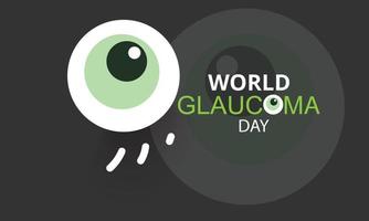 vector ilustración de un antecedentes para mundo glaucoma día. 12 marzo