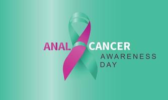 anal cáncer conciencia día en marzo 21 vector