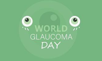vector ilustración de un antecedentes para mundo glaucoma día. 12 marzo