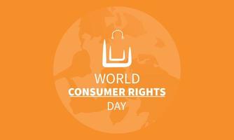 World Consumer Rights Day Vector Illustration. Suitable for greeting card poster and banner. 15 march