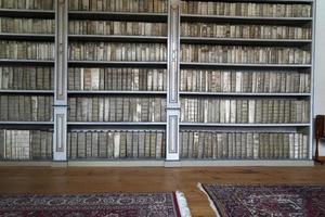 old books in library photo