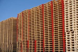 wood Pallets stacks many lot of photo