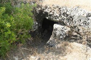 Vendicari Byzantine necropolis ancient tombs in Sicily photo