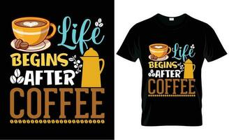 Coffee T shirt Design vector