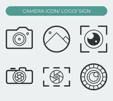Set of image icon and symbol. Vector eps 10.