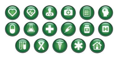 Set of health care icon and symbol. Vector eps 10.