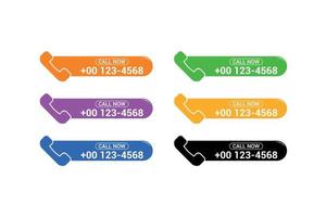 Call Now with call icon vector element design.