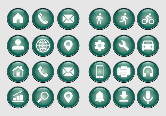 Set of business icon and symbol. Vector eps 10.