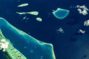 maldives aerial view landscape atoll and islands photo